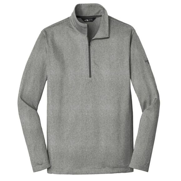 The North Face Men's Heather Gray Quarter Polyester Zip-Up Pullover Size XL - Picture 1 of 8